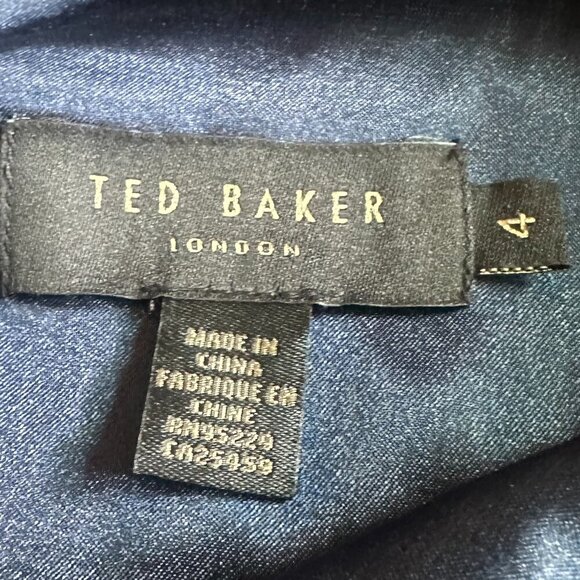 Ted Baker London Dahil Marina Mosaic Lace Tunic Dress Ombre Cocktail Size 4 - Picture 11 of 12